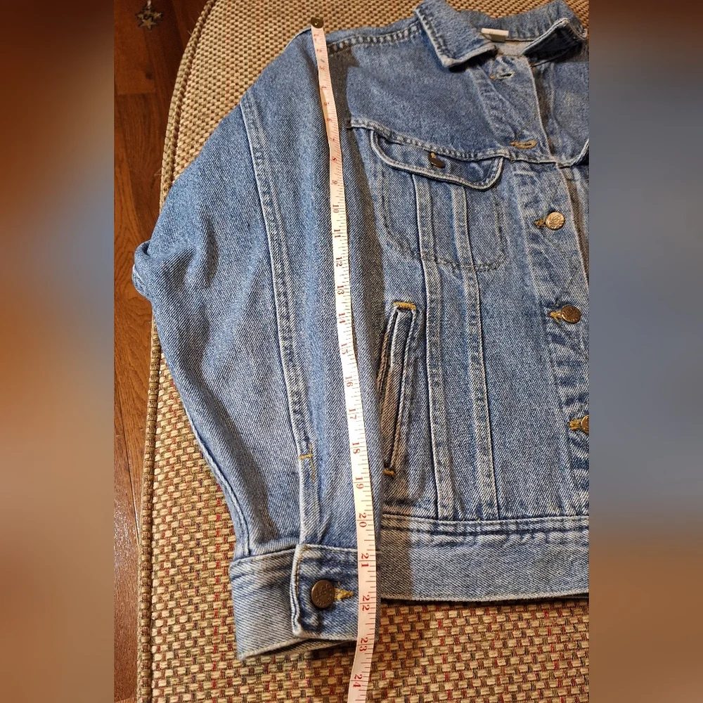 Lee Vintage 80's Faded Blue 100% Cotton Denim Jacket - Picture 9 of 11